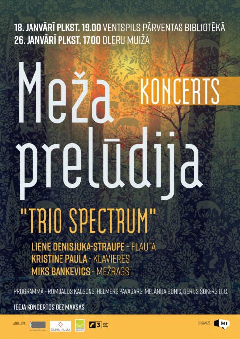 Raksta attēls - “Trio Spectrum” aicina uz koncertiem Ventspilī un Oleru muižā