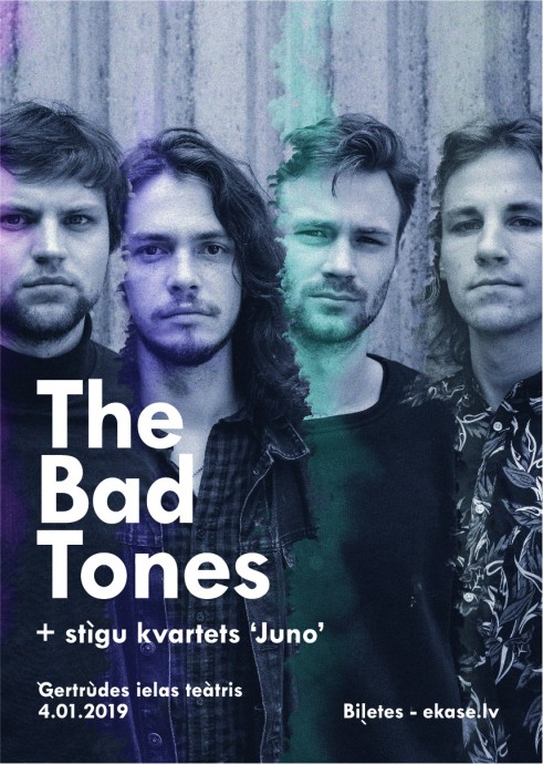 Raksta attēls - “The  Bad Tones” un stīgu kvartets “JUNO” sniegs koncertu Ģertrūdes ielas teātrī