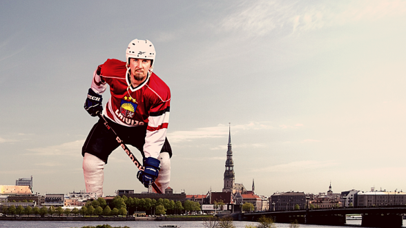 Raksta attēls - Buks Latvijas hokejam velta enerģisku rokdziesmu