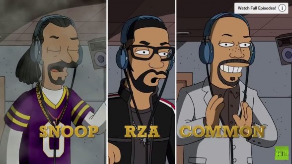 Raksta attēls - Noskaties, kā hiphopa slavenības atdzīvojas populārājā multfilmā "Simpsoni" 
