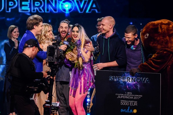 Raksta attēls - LTV autoru un izpildītāju konkursā "Supernova 2017” uzvar grupa “Triana Park”