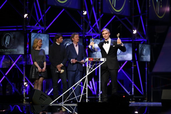 Raksta attēls - Uzsākta ierakstu iesniegšana Mūzikas ierakstu gada balvai Zelta Mikrofons 2015
